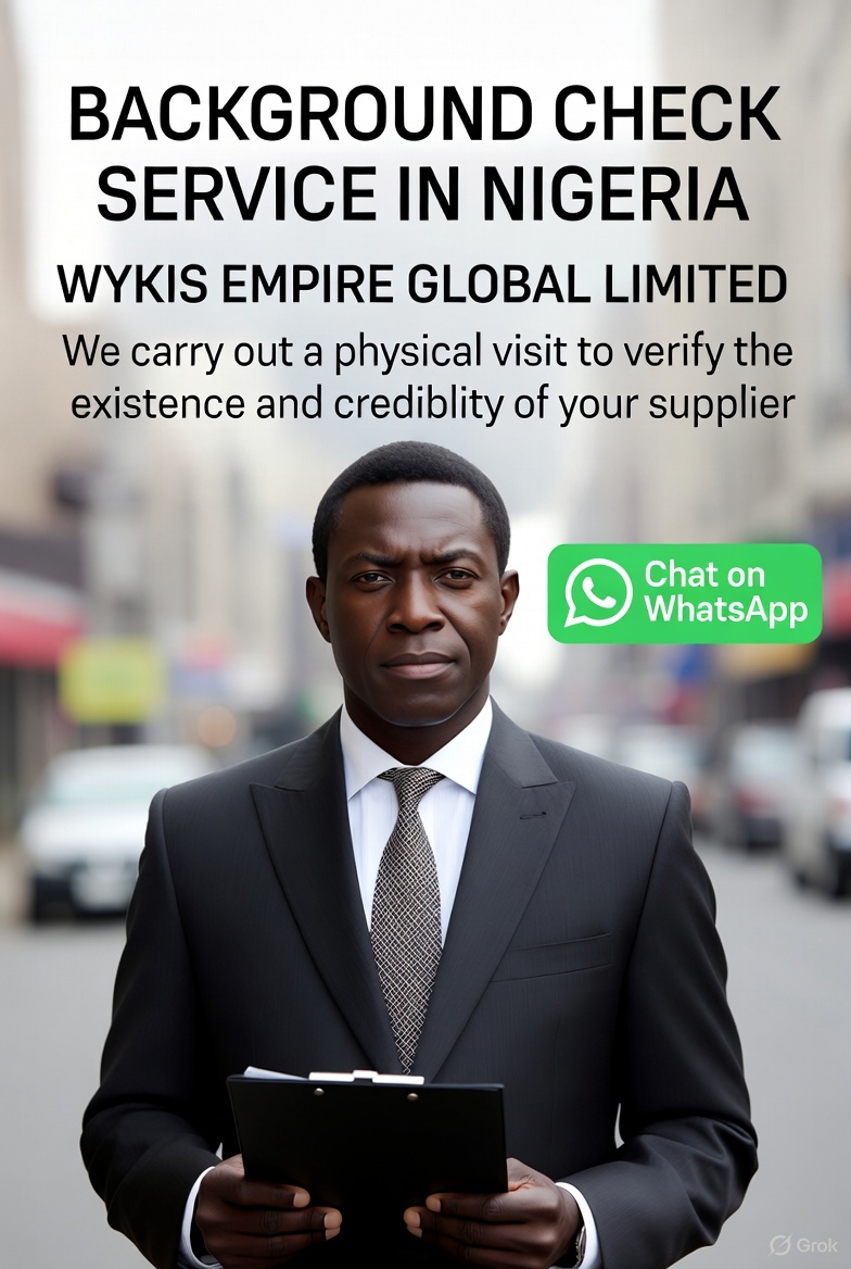 Supplier background check and office visit Nigeria